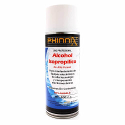 Alcohol isopropílico Phinnix en aerosol  x 400 ml