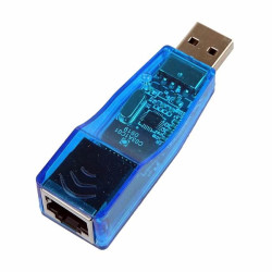 Convertidor USB LAN Azul