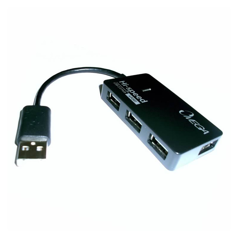 HUB de puertos USB 2.0 - 4 puertos marca Omega