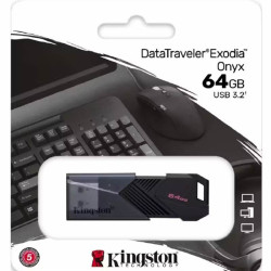 Memoria USB Kingston 64 GB Data Traveler Exodia Onyx