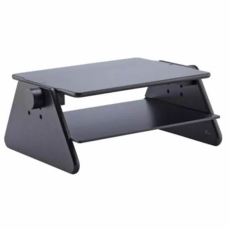 Soporte para monitor en madera con entrepaño