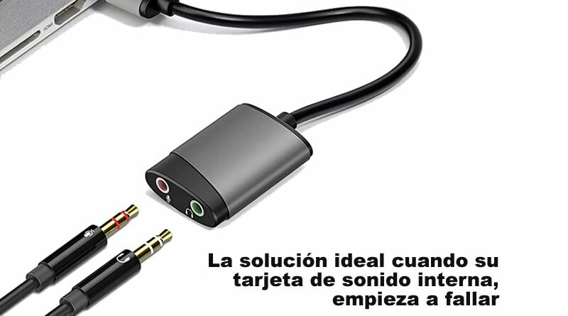 Convertidor USB a sonido. Audio de alta calidad, en segundos